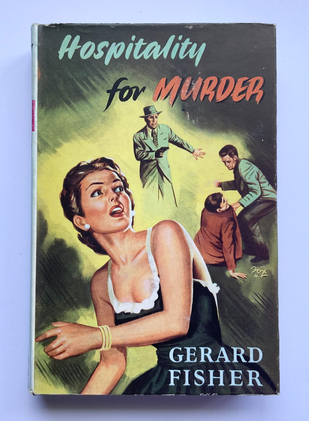 HOSPITALITY FOR MURDER British crime book by Gerard Fisher 1959 1st edition